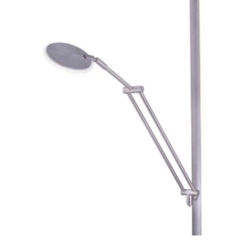 PURE Mutil LED stojacia lampa, lampa na čítanie, strieborná