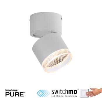PURE Nola stropné LED svetlo 1-plameňové biela