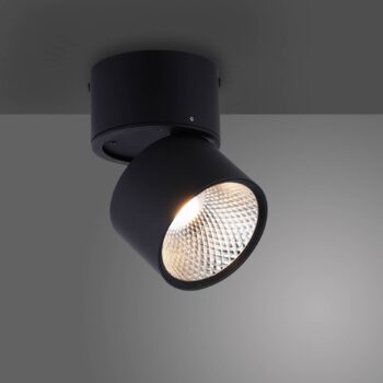 PURE Nola stropné LED svetlo 1-plameňové čierna