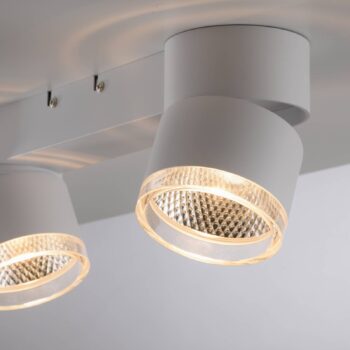 PURE Nola stropné LED svetlo 2-plameňové biela