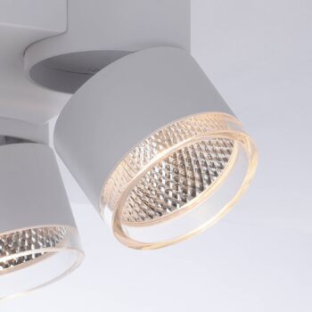 PURE Nola stropné LED svetlo 4-plameňové biela