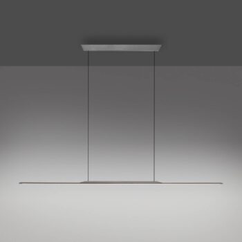 PURE Surface LED závesné svietidlo, sivé, 160 cm, hliník 3 000 K