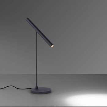 PURE Tutua stolová LED lampa, stmievač, čierna
