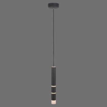 PURE Vega závesné LED svietidlo 1 cylinder, čierna