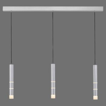 PURE Vega závesné LED svietidlo 3 cylindre, hliník
