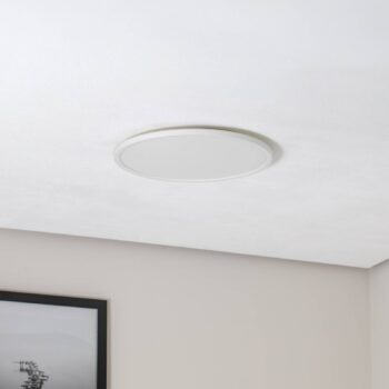 Panel Aqua LED, Ø 40 cm, biely, kov/plast CCT stmievateľný