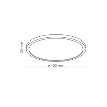 Panel Aqua LED, Ø 40 cm, biely, kov/plast CCT stmievateľný