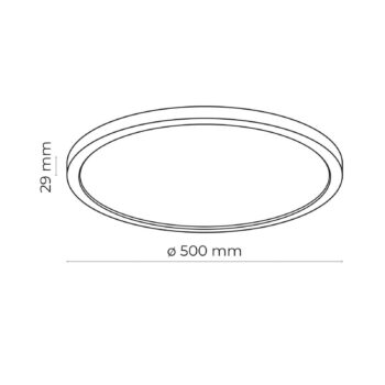 Panel Aqua LED, Ø 50 cm, biely, kov/plast CCT stmievateľný