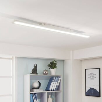 Panel Arcchio LED Arya, 120 cm, biely, stmievateľný, hliník