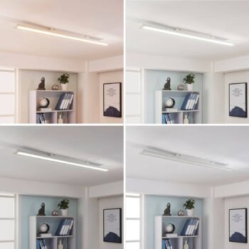 Panel Arcchio LED Arya, 120 cm, biely, stmievateľný, hliník