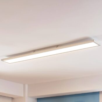 Panel LED Arcchio Enora, 3500 lm, biely, kov, 119,5 cm