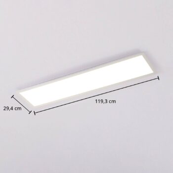 Panel LED Arcchio Lysander, CCT, 119 cm 55 W, biely