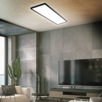Panel LED na povrch Slim 58x20cm zap/vyp 4 000K čierna