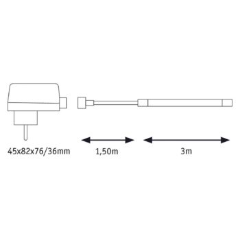 Pásik Paulmann SimpLED, IP65 3 000 K, 3 m