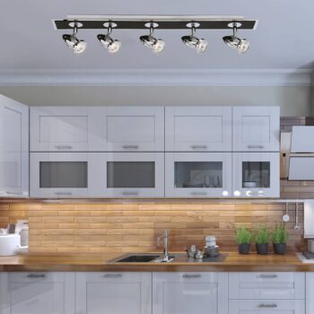 Päť-plameňové stropné svietidlo Latisa