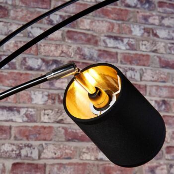 Päťsvetlová textilná stojacia lampa Tinne