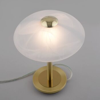 Paul Neuhaus Enova stolová lampa, mosadzná matná