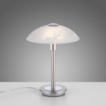 Paul Neuhaus Enova stolová lampa, oceľová farba