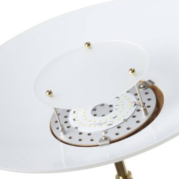Paul Neuhaus LED stojacia lampa Alfred, mosadzná farba, stmievateľná