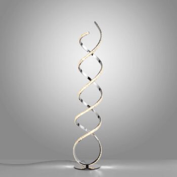Paul Neuhaus LED stojacia lampa Kiribi, kov, 140 cm, stmievateľná