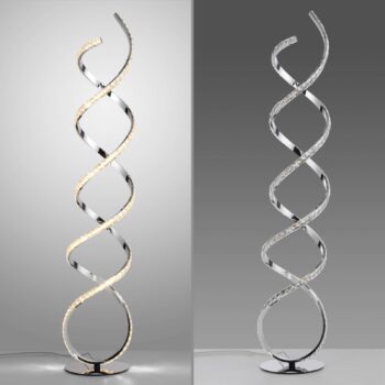 Paul Neuhaus LED stojacia lampa Kiribi, kov, 140 cm, stmievateľná