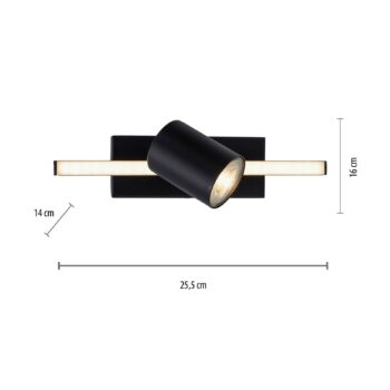 Paul Neuhaus LED stropné bodové svietidlo Barik, 26 cm, nastaviteľné