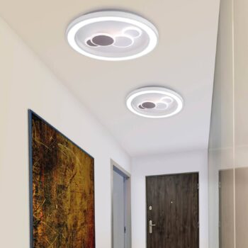 Paul Neuhaus LED stropné svietidlo Eliza, biele, kov, Ø 60 cm