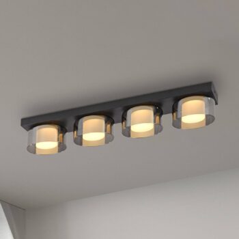 Paul Neuhaus LED stropné svietidlo Rika, 70 cm, sklo, stmievateľné