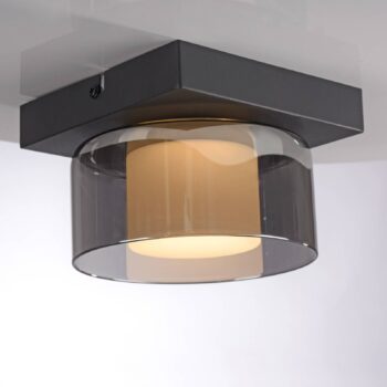 Paul Neuhaus LED stropné svietidlo Rika, Ø 15 cm, sklo, stmievateľné