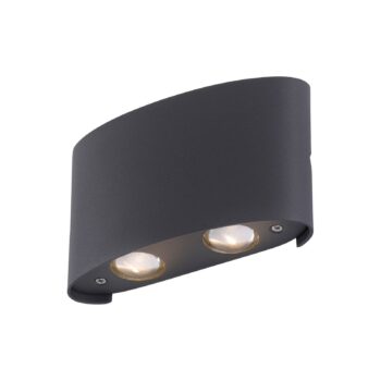 Paul Neuhaus LED vonkajšie nástenné svietidlo Carlo, 13 cm, 4 svetlá, IP54