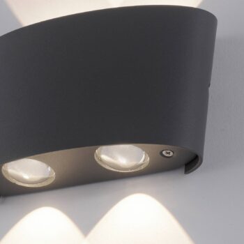 Paul Neuhaus LED vonkajšie nástenné svietidlo Carlo, 13 cm, 4 svetlá, IP54
