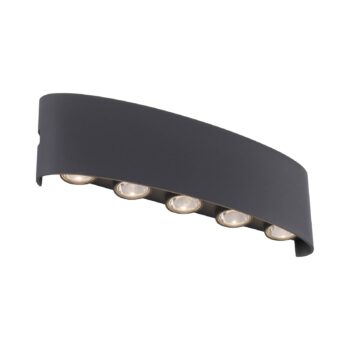Paul Neuhaus LED vonkajšie nástenné svietidlo Carlo, 27 cm, 10 svetiel, IP54