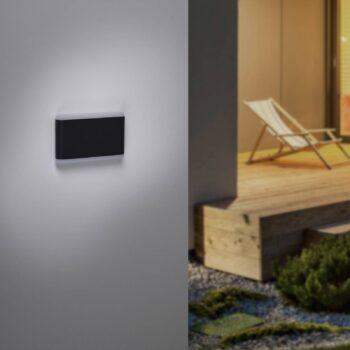 Paul Neuhaus LED vonkajšie nástenné svietidlo Elsa, 18 cm, hore/dole, IP65