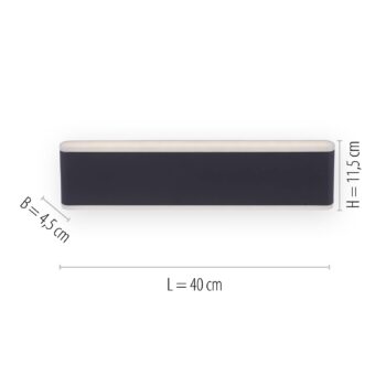 Paul Neuhaus LED vonkajšie nástenné svietidlo Elsa, 40 cm, hore/dole, IP65