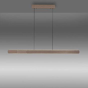 Paul Neuhaus LED závesná lampa Adriana, hnedá, dĺžka 160 cm