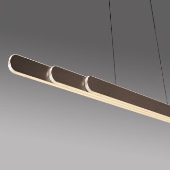 Paul Neuhaus LED závesná lampa Adriana, hnedá, dĺžka 160 cm