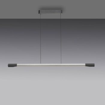 Paul Neuhaus LED závesné svietidlo Hoop, farba hliníka, 128 cm, stmievateľné