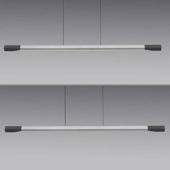 Paul Neuhaus LED závesné svietidlo Hoop, farba hliníka, 128 cm, stmievateľné