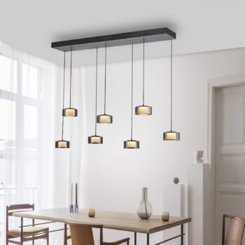 Paul Neuhaus LED závesné svietidlo Rika, 135 cm, sklo, stmievateľné