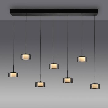 Paul Neuhaus LED závesné svietidlo Rika, 135 cm, sklo, stmievateľné