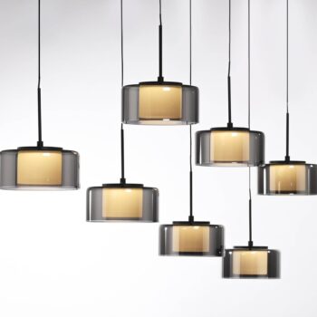Paul Neuhaus LED závesné svietidlo Rika, 135 cm, sklo, stmievateľné
