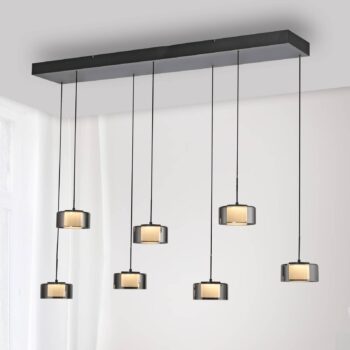 Paul Neuhaus LED závesné svietidlo Rika, 135 cm, sklo, stmievateľné