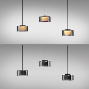Paul Neuhaus LED závesné svietidlo Rika, 71 cm, sklo, stmievateľné