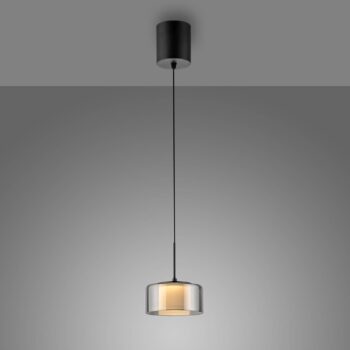 Paul Neuhaus LED závesné svietidlo Rika, Ø 15 cm, sklo, stmievateľné
