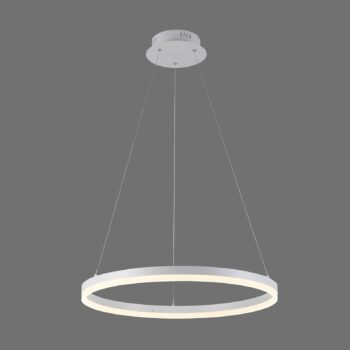 Paul Neuhaus LED závesné svietidlo Titus, Ø 60 cm, biele, stmievateľné