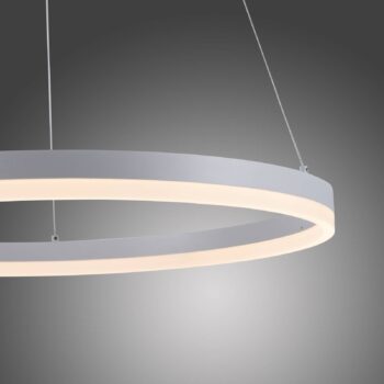 Paul Neuhaus LED závesné svietidlo Titus, Ø 60 cm, biele, stmievateľné