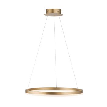 Paul Neuhaus LED závesné svietidlo Titus, Ø 60 cm, mosadz, stmievateľné