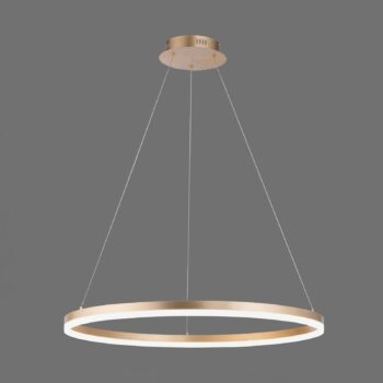 Paul Neuhaus LED závesné svietidlo Titus, Ø 80 cm, mosadz, stmievateľné