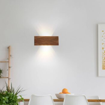 Paul Neuhaus Palma LED nástenné svietidlo drevo 32 cm