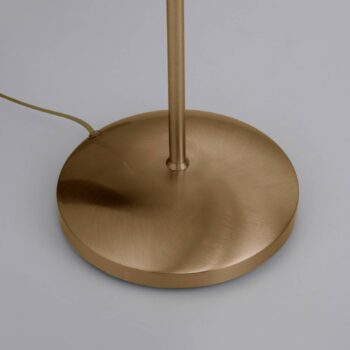Paul Neuhaus Pino stojacia lampa, starožitná mosadz, 163 cm, stmievateľná